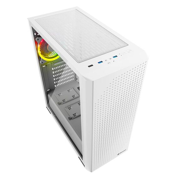 Sharkoon VS9 RGB / Midi Tower / PC / White / 3x 1 | 4044951039128