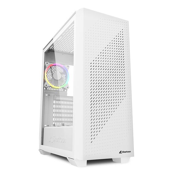 Sharkoon VS9 RGB / Midi Tower / PC / White / 3x 1 | 4044951039128