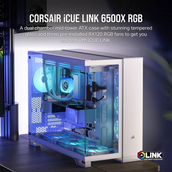 CORSAIR iCUE 6500X RGB Mid tower ATX windowed CC9011270WW