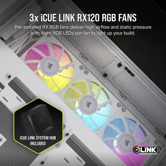 CORSAIR iCUE 6500X RGB Mid tower ATX windowed CC9011270WW