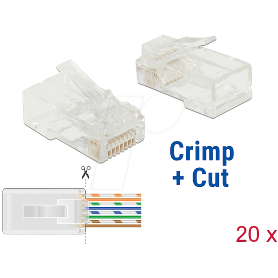 DeLOCK - Network connector - RJ-45 (M) - UTP - 5 - 6.5 mm | 86451