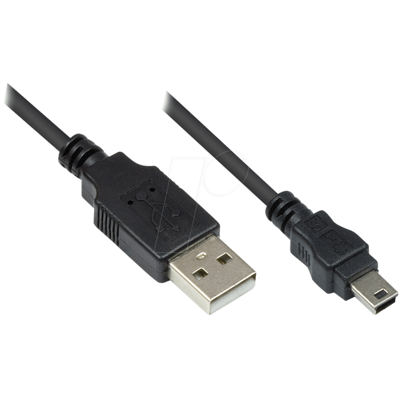Alcasa USB 2.0 1.8m / 1.8 m / USB A / Mini-USB A / USB | 3310-AM2