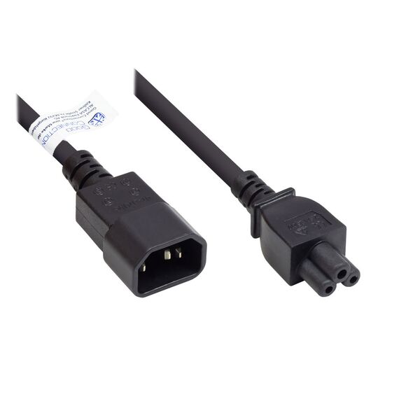 Alcasa P1405-S020 / 2 m / C14 coupler / C5 coupler / H05VV-F / 25