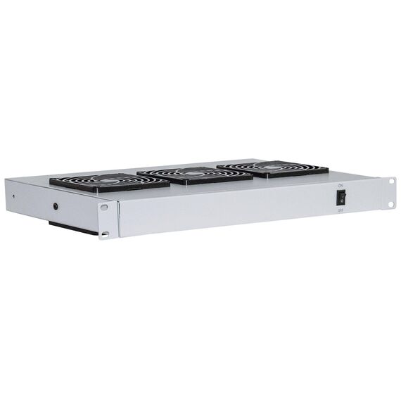 Intellinet 3-Fan Ventilation Unit for 19" Racks, 1U, Gre | 712378
