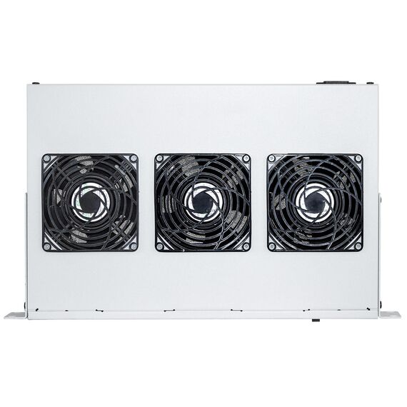 Intellinet 3-Fan Ventilation Unit for 19" Racks, 1U, Gre | 712378