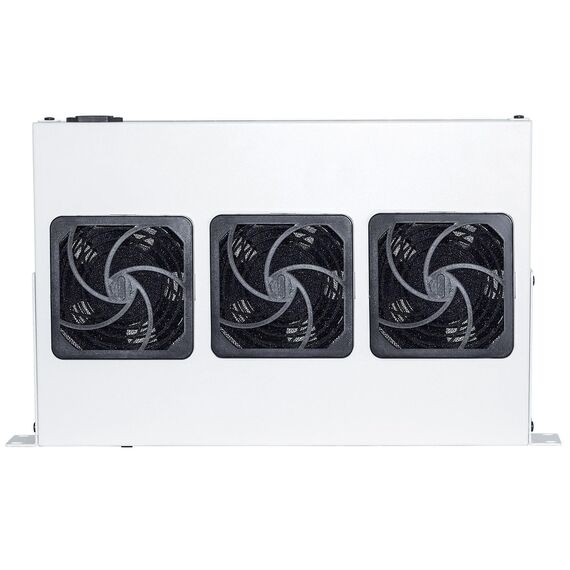 Intellinet 3-Fan Ventilation Unit for 19" Racks, 1U, Gre | 712378