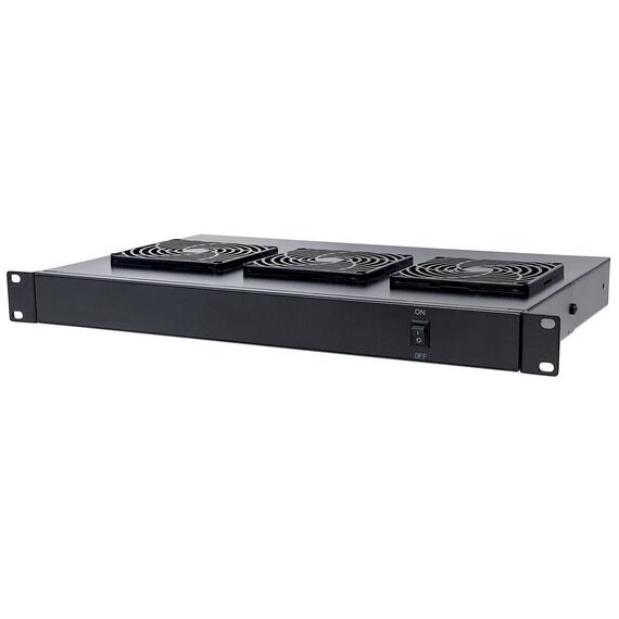 Intellinet 3-Fan Ventilation Unit for 19" Racks, 1U, Bla | 712668