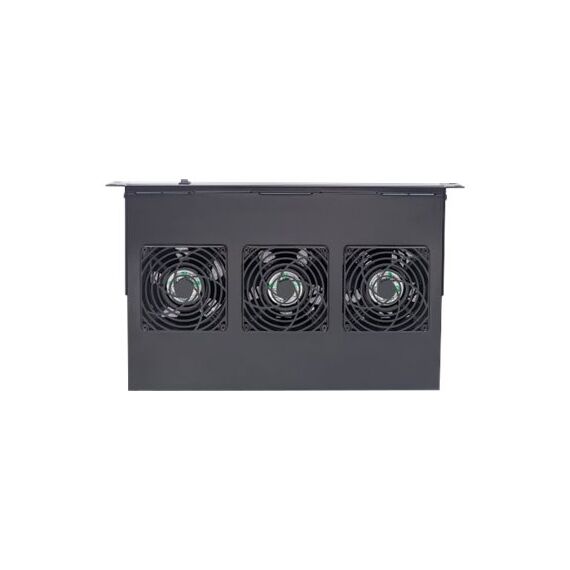Intellinet 3-Fan Ventilation Unit for 19" Racks, 1U, Bla | 712668