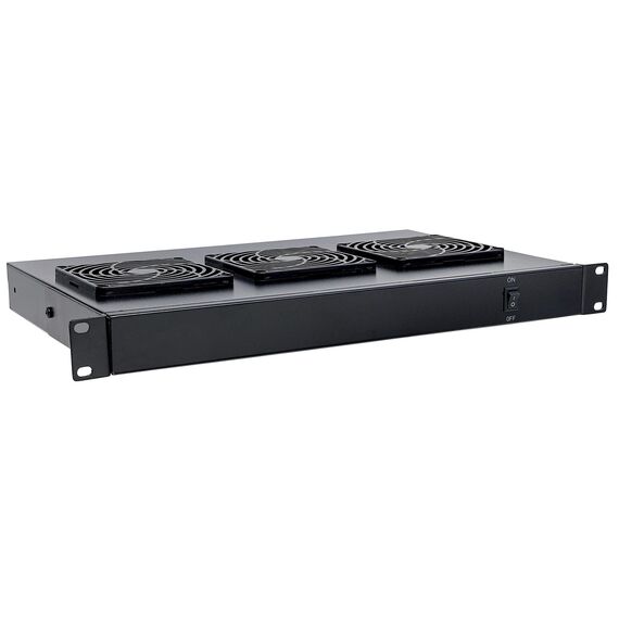 Intellinet 3-Fan Ventilation Unit for 19" Racks, 1U, Bla | 712668