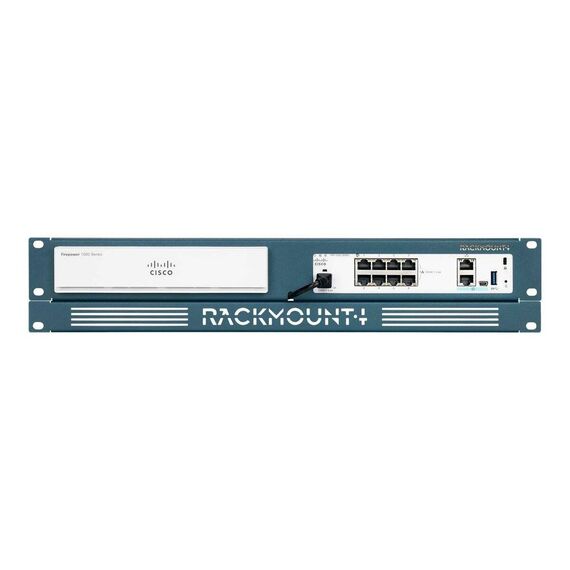 Rackmount.IT RM-CI-T8 - Rack mounting kit - jet black, RAL 9005 -