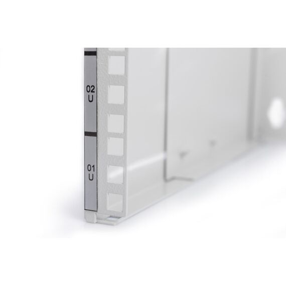DIGITUS Eco-Line DN-19 PB-8U - Rack - wall mountable - grey, RAL