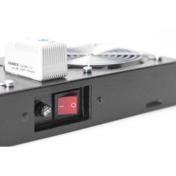 DIGITUS Professional Line DN-19 FAN-2-WM-T-SW - Rack fan tray - w
