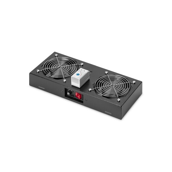 DIGITUS Professional Line DN-19 FAN-2-WM-T-SW - Rack fan tray - w