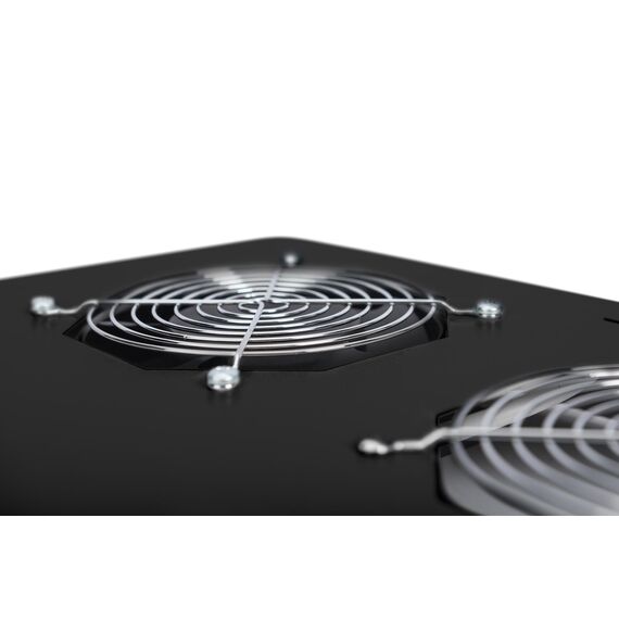 Digitus DN-19 FAN-2 - Rack fan tray - with 2 co | DN-19 FAN-2-B-N