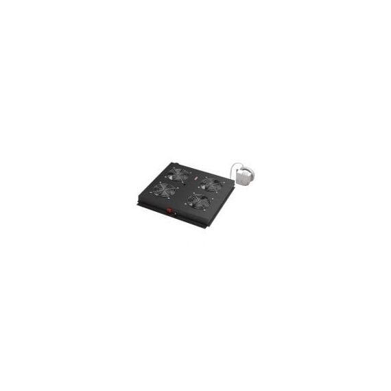 Digitus DN-19 FAN-4-B-N - Rack roof with 2 fans - with 4 cooling