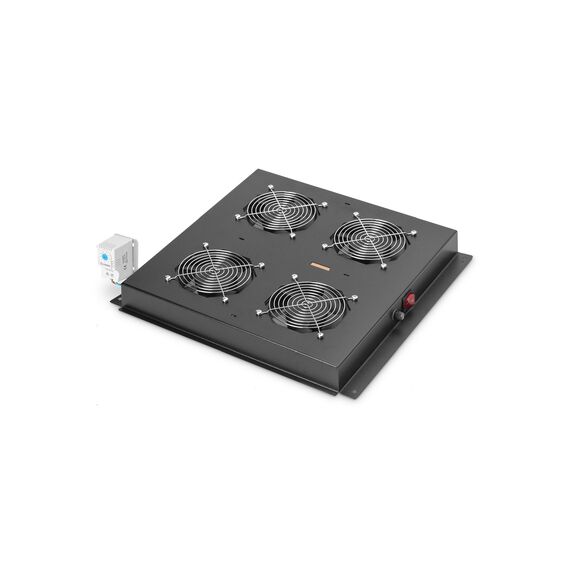 Digitus DN-19 FAN-4-B-N - Rack roof with 2 fans - with 4 cooling