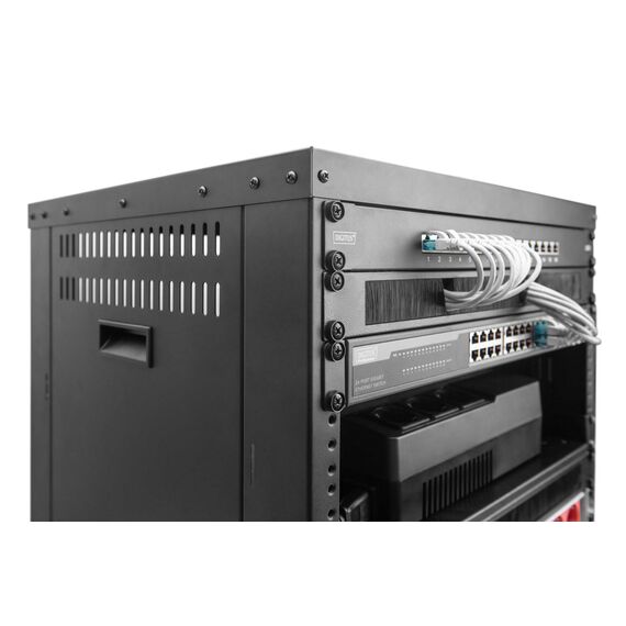 Digitus - Rack cabinet - black, RAL 9005 - 8U - 19" | DN-48000