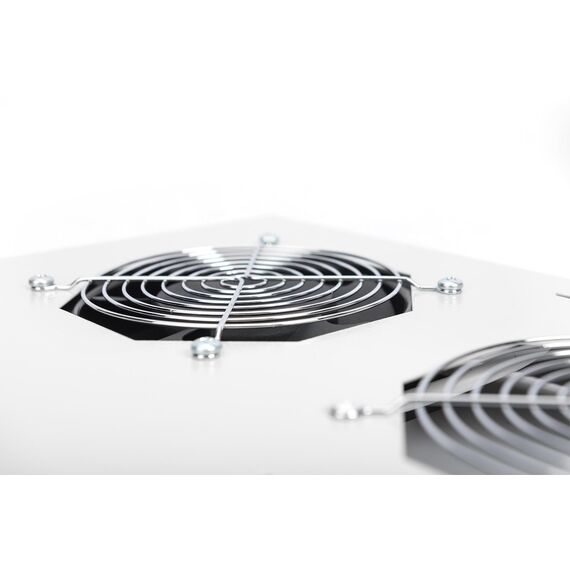 Digitus DN-19 FAN-2-N - Rack fan tray - with 2 cooling fans, ther