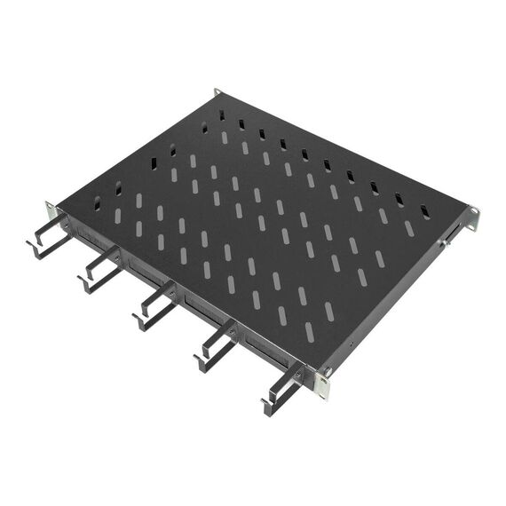 Digitus DN-97681 - Rack shelf - fixed - black, RAL 9005 - 1U - 19