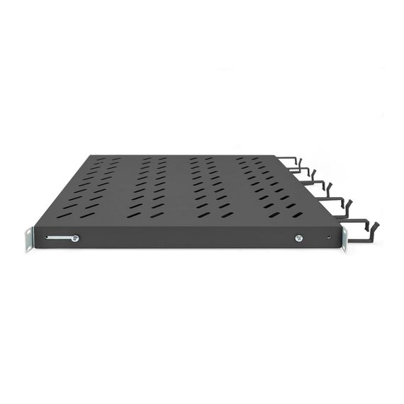 Digitus DN-97683 - Rack shelf - fixed - black, RAL 9005 - 1U - 19