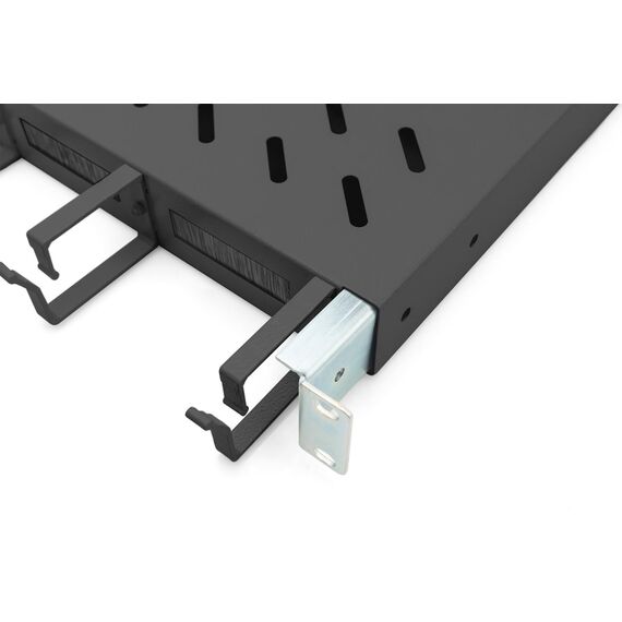 Digitus DN-97683 - Rack shelf - fixed - black, RAL 9005 - 1U - 19