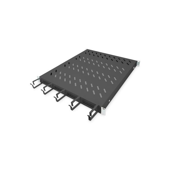 Digitus DN-97683 - Rack shelf - fixed - black, RAL 9005 - 1U - 19