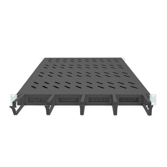 Digitus DN-97683 - Rack shelf - fixed - black, RAL 9005 - 1U - 19