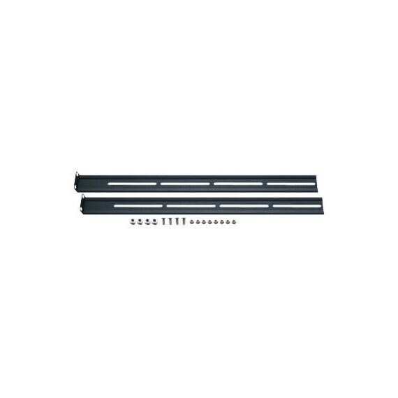 Aixcase AIX-19K1UMR-B - Rack keyboard drawer rail kit - black - 1