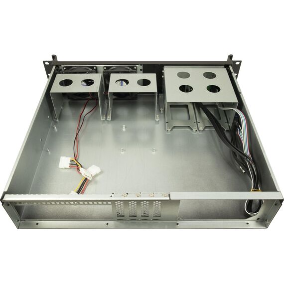 Inter-Tech 2U-K-240L / Rack / Server / Black / 80 mm / | 88887331