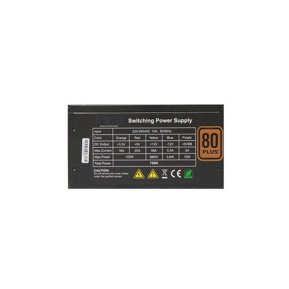 INCA Netzteil IPS075PG 750W 80+Gold 1x 120mm Lüfter IPS075PG