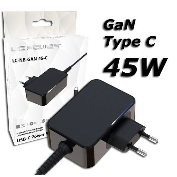 LCPower Netzteil NotebookNetzteil LCNBGAN45C