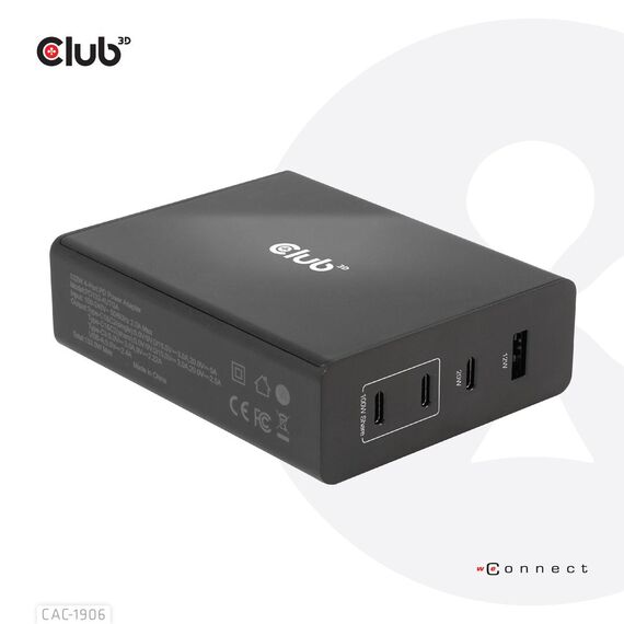 Club 3D CAC-1906 - Power adapter - AC 100-240 V - 132 Watt - outp