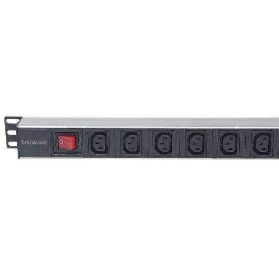 Intellinet 19" 1U Rackmount Anti-Shedding 8-Output C13 P | 163651