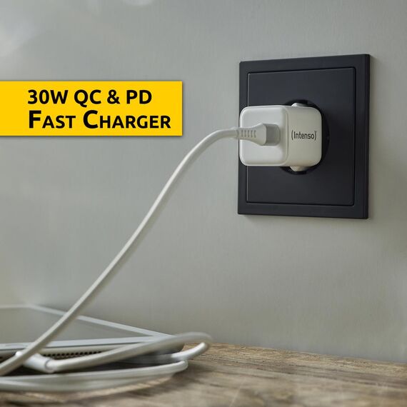 Intenso W30C - Power adapter - GaN - 30 Watt - 3 A - PD | 7803022