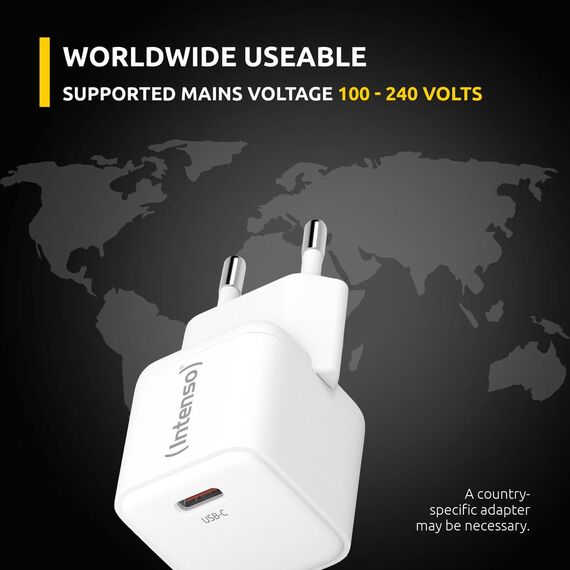 Intenso W30C - Power adapter - GaN - 30 Watt - 3 A - PD | 7803022
