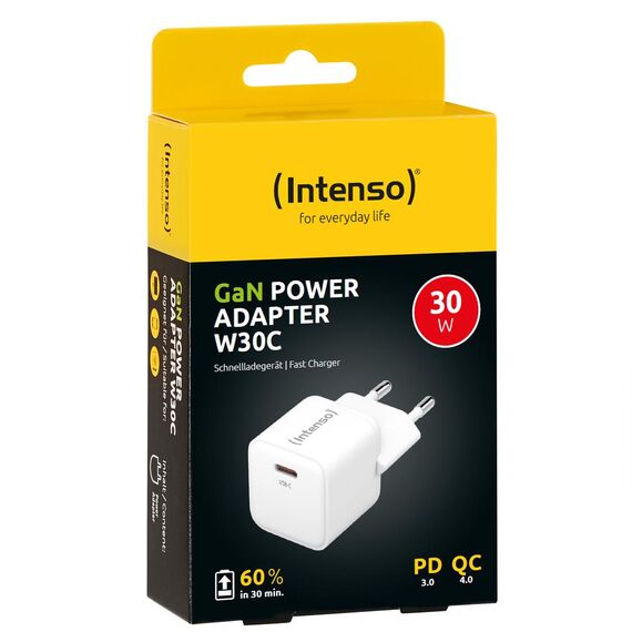 Intenso W30C - Power adapter - GaN - 30 Watt - 3 A - PD | 7803022