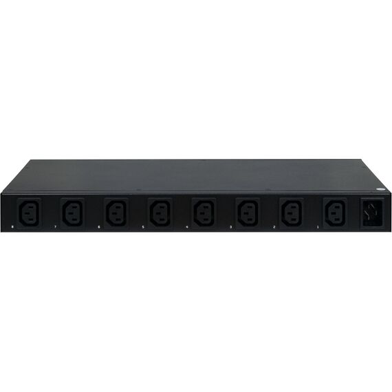 Inter-Tech SD-1688 / Switched / Steel / Black / 8 AC o | 88887381