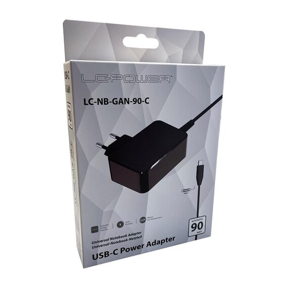 LC-Power Netzteil Notebook-Netzteil LC-NB-GAN-90-C 90W - Power Su