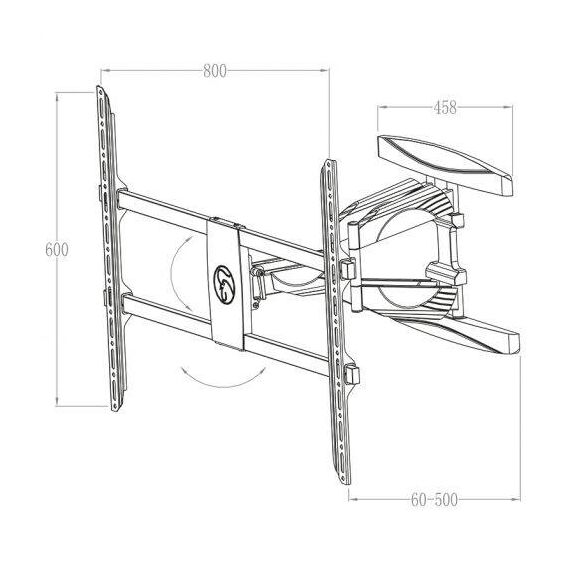 HAGOR BrackIT XL HD - Mounting kit (wall bracket) - for LC | 1987