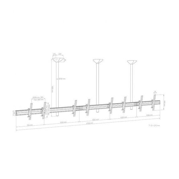 HAGOR comPROnents series - Mounting kit (3 mounting bracke | 3314