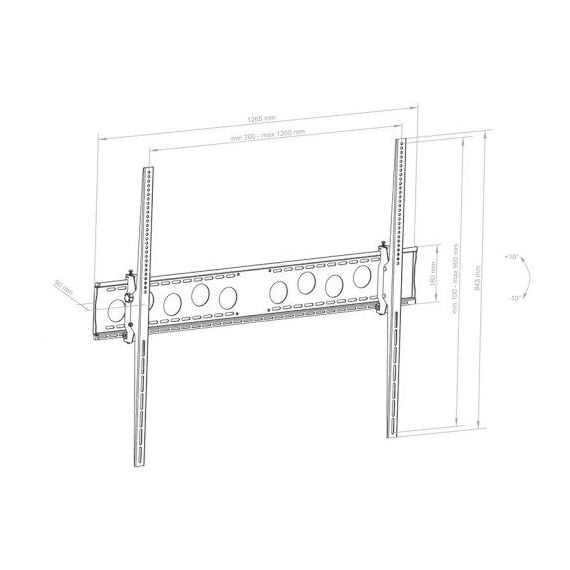 HAGOR WH 120 T - HD - Mounting kit (wall mount) - heavy-du | 8406