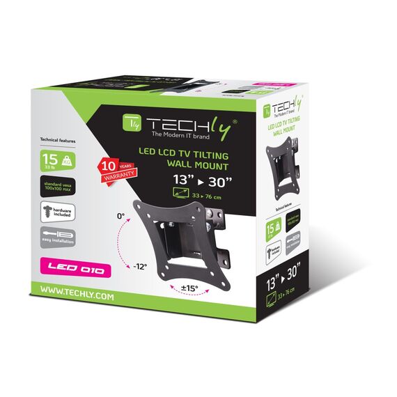 TECHly - Bracket - for LCD TV - black - screen size | ICA-LCD-901