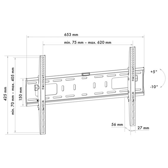 Schwaiger TILT 3 - Bracket for flat panel - metal,  | LWHT7050513
