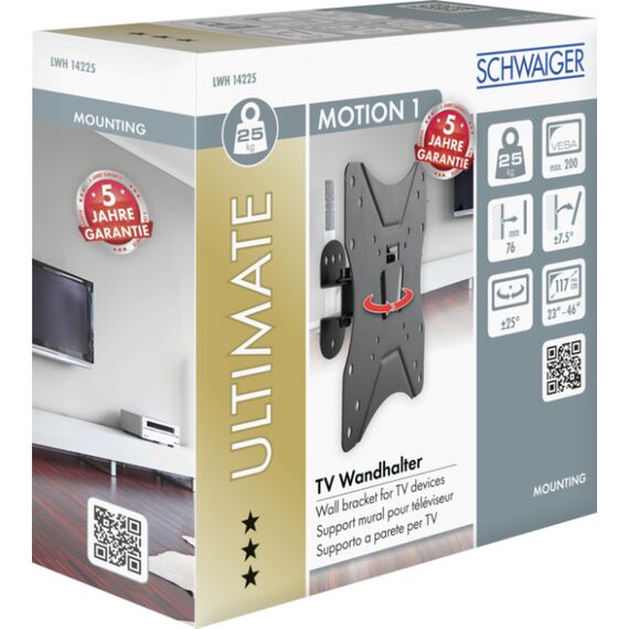 Schwaiger MOTION 1 - Bracket for flat panel - alumi | LWH14225513