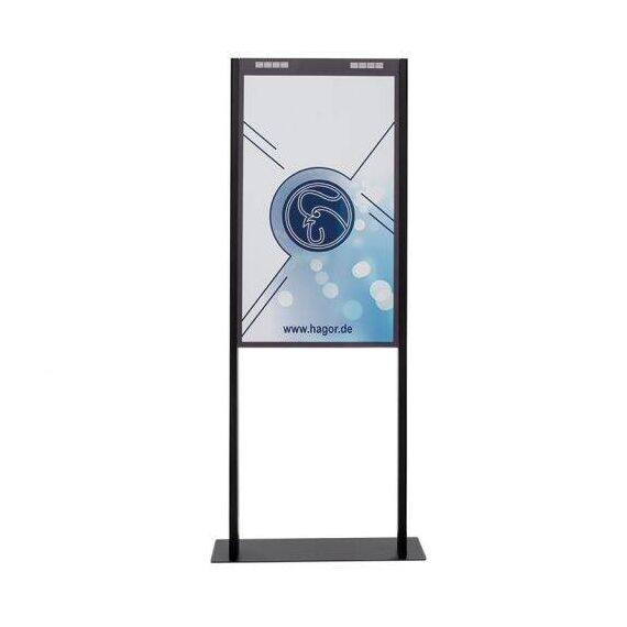 HAGOR OM55N-D - Stand - for flat panel - black - screen si | 1918