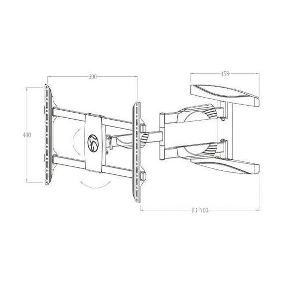 HAGOR BrackIT L - Mounting kit (wall bracket) - for LCD di | 1985