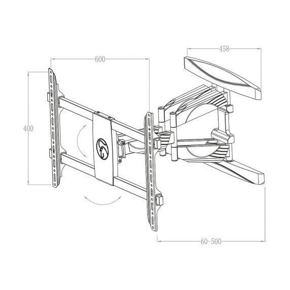 HAGOR BrackIT L HD - Mounting kit (wall bracket) - for LCD | 1986