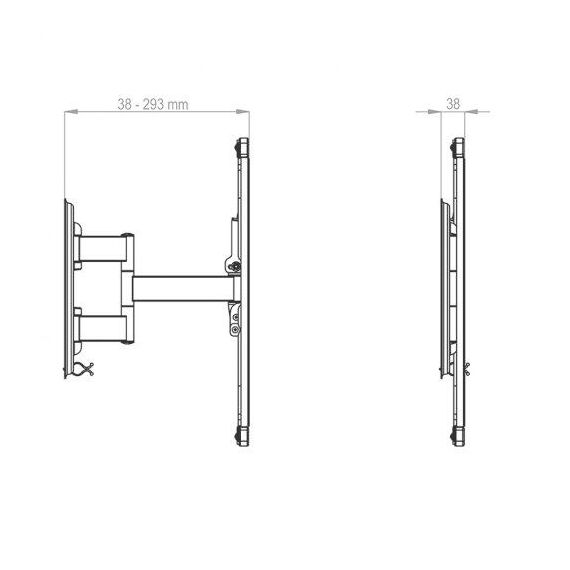 HAGOR BrackIT TnT - Mounting kit (bracket) - full-motion - | 2306