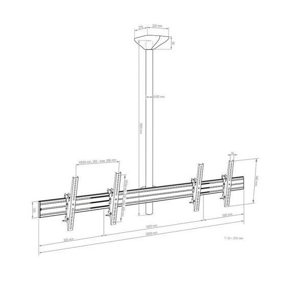 HAGOR comPROnents series - Mounting kit (pole, mount brack | 3312