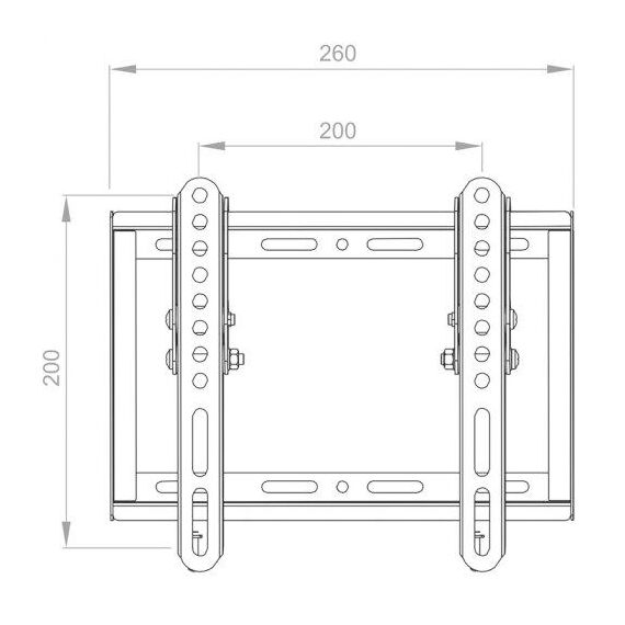 HAGOR BL Tilt 200 - Mounting kit (wall mount) - for LCD di | 8401